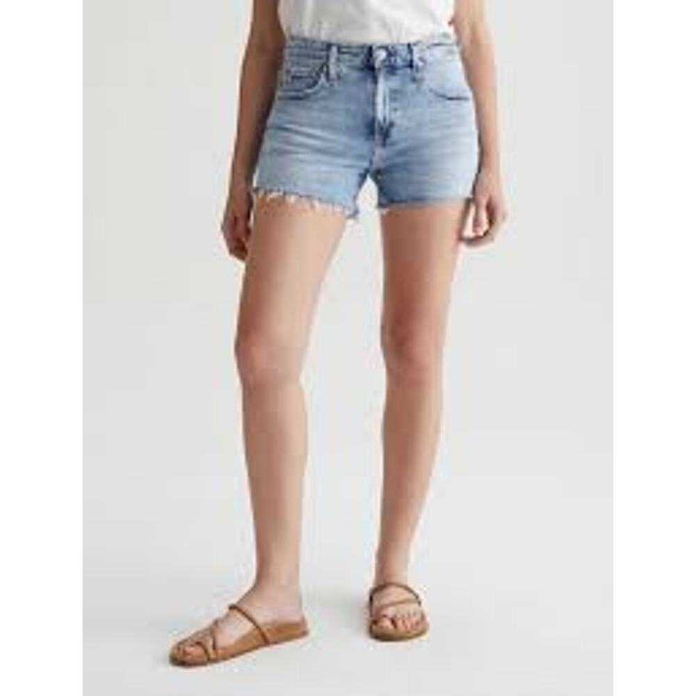 AG Adriano Goldschmied Hailey Moonwash Denim Shorts 30 NEW Minimalist Quiet Luxe
